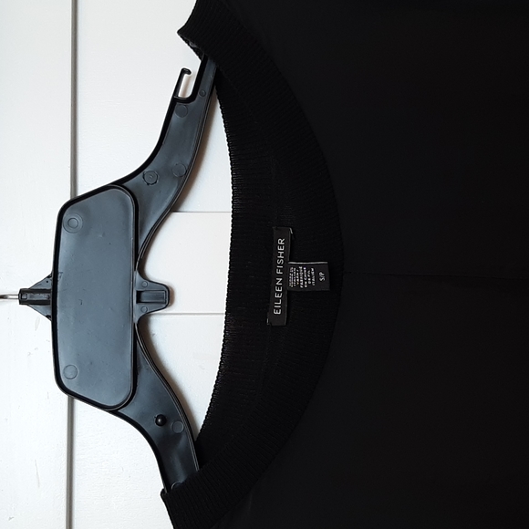 Eileen Fisher silk fabric and knit top - Picture 4 of 6